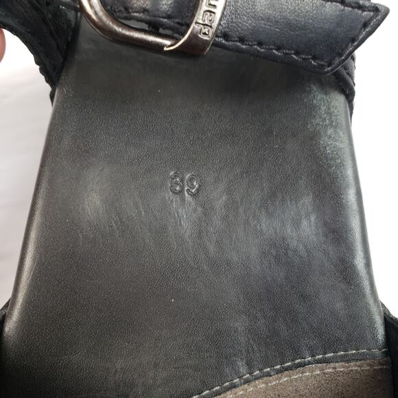 Dansko Sissy Womens Size EU 39 US 8.5-9 Black Leather Braided Slingback Sandals - Picture 12 of 14